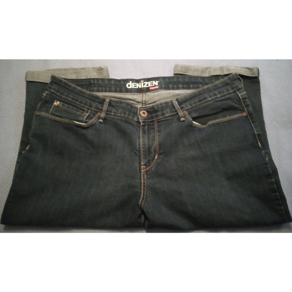 Denizen From Levi's Capri Cuffed Jeans Women's Size 18 Denim Cotton Blend (T5) - Picture 1 of 4